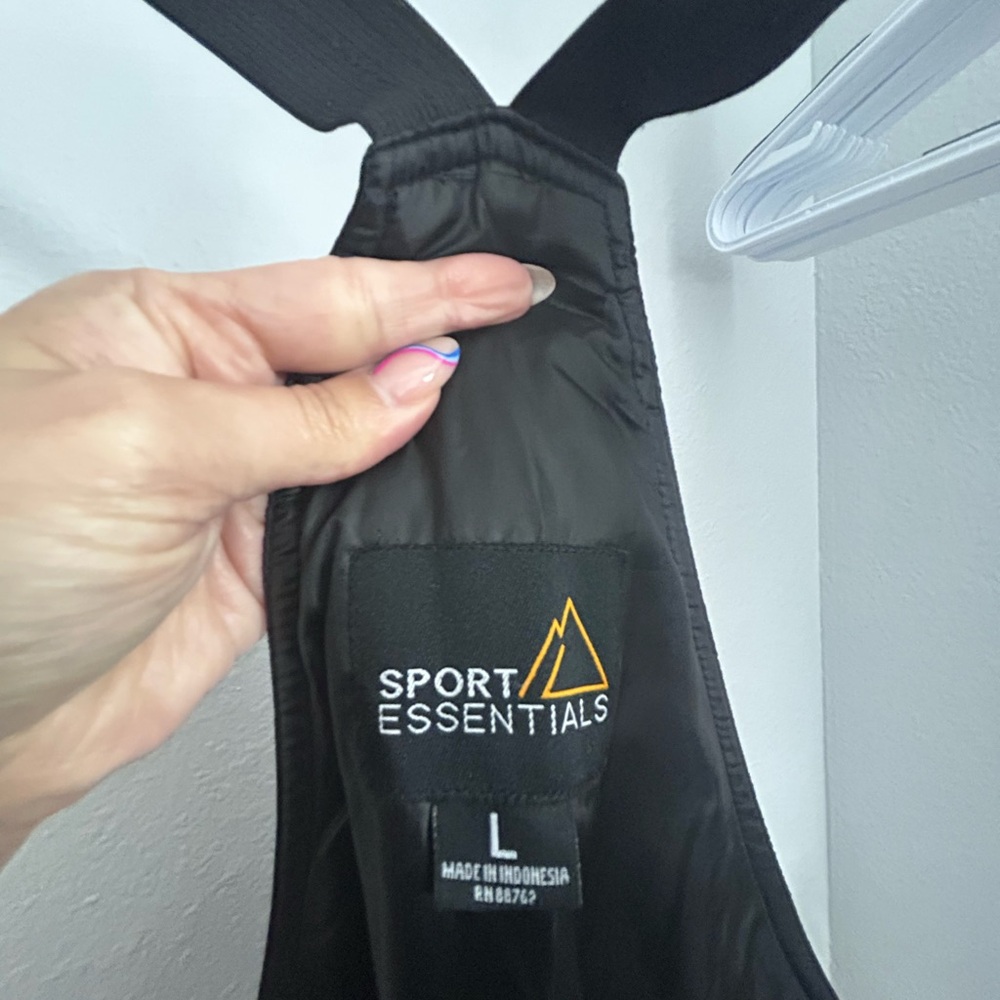 Large black snow bib